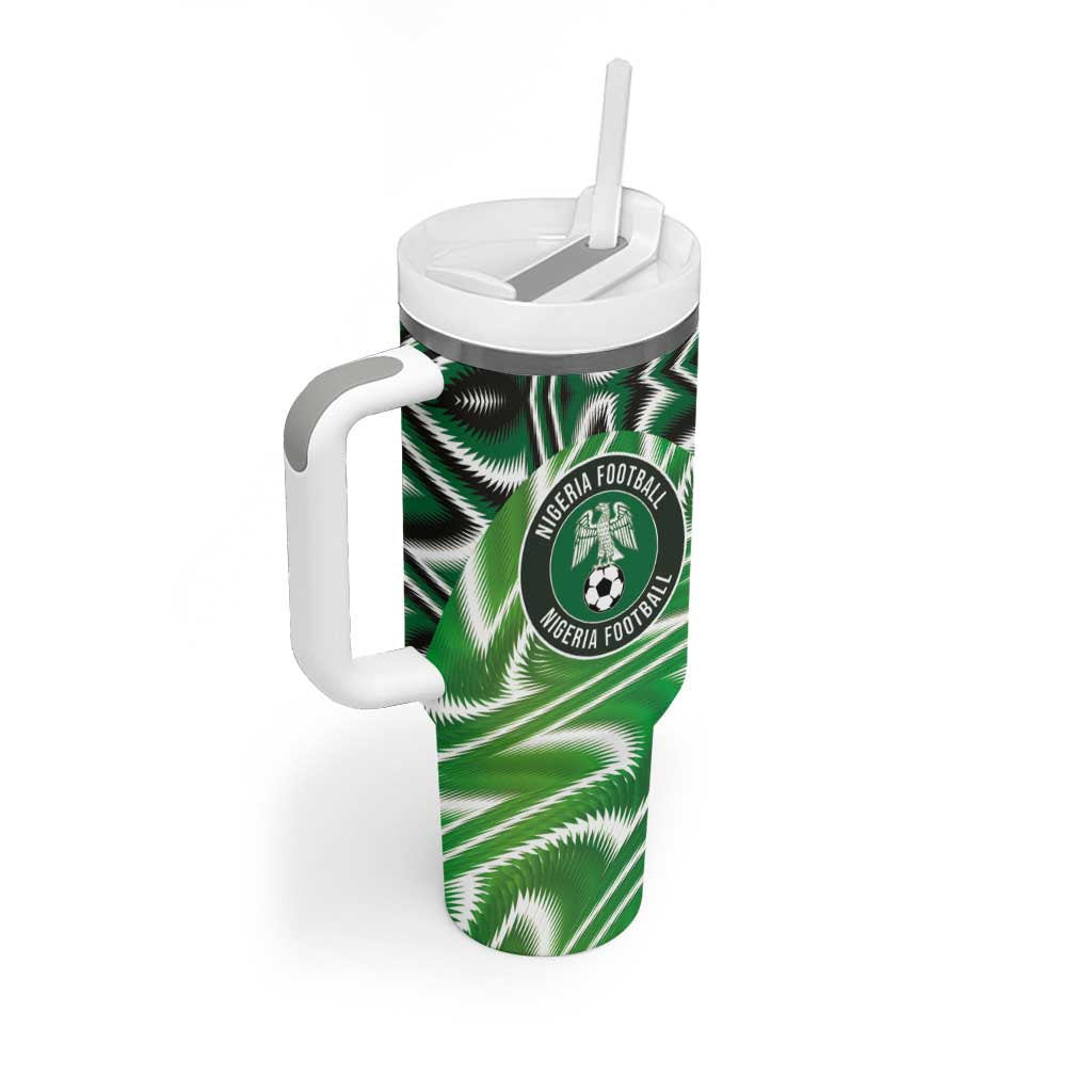 Custom Nigeria Football Tumbler With Handle Sporty Super Eagles