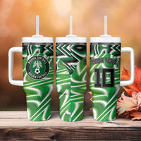 Custom Nigeria Football Tumbler With Handle Sporty Super Eagles