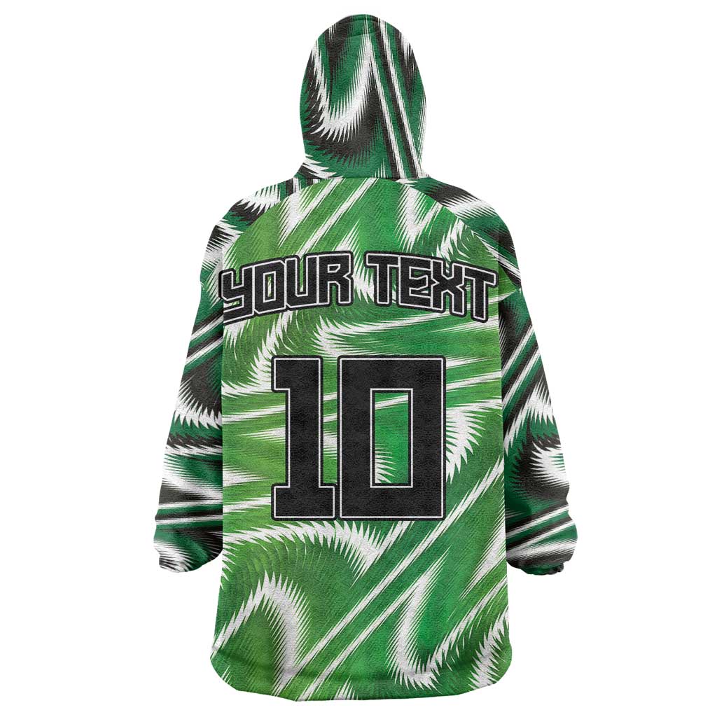 Custom Nigeria Football Wearable Blanket Hoodie Sporty Super Eagles