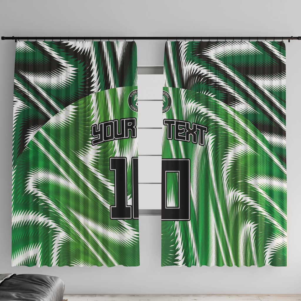 Custom Nigeria Football Window Curtain Sporty Super Eagles