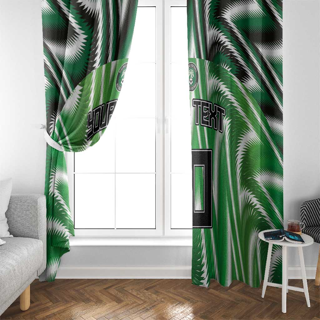 Custom Nigeria Football Window Curtain Sporty Super Eagles