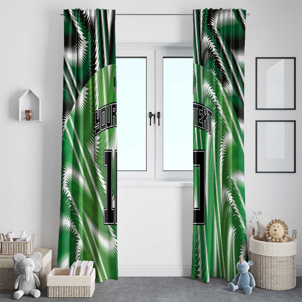 Custom Nigeria Football Window Curtain Sporty Super Eagles