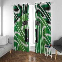 Custom Nigeria Football Window Curtain Sporty Super Eagles