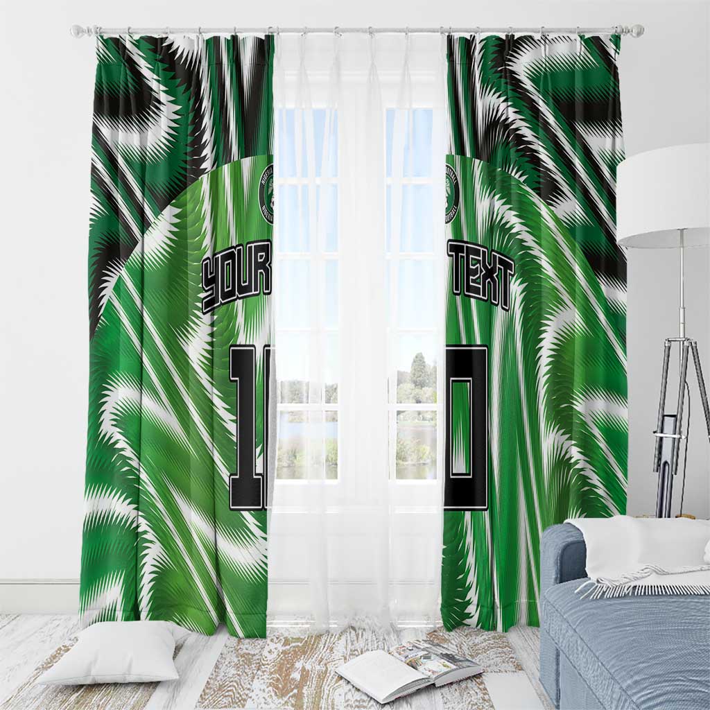Custom Nigeria Football Window Curtain Sporty Super Eagles