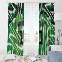 Custom Nigeria Football Window Curtain Sporty Super Eagles