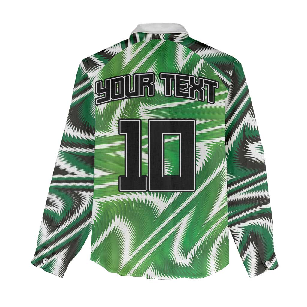 Custom Nigeria Football Women Casual Shirt Sporty Super Eagles
