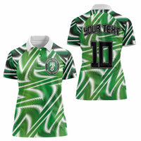 Custom Nigeria Football Women Polo Shirt Sporty Super Eagles