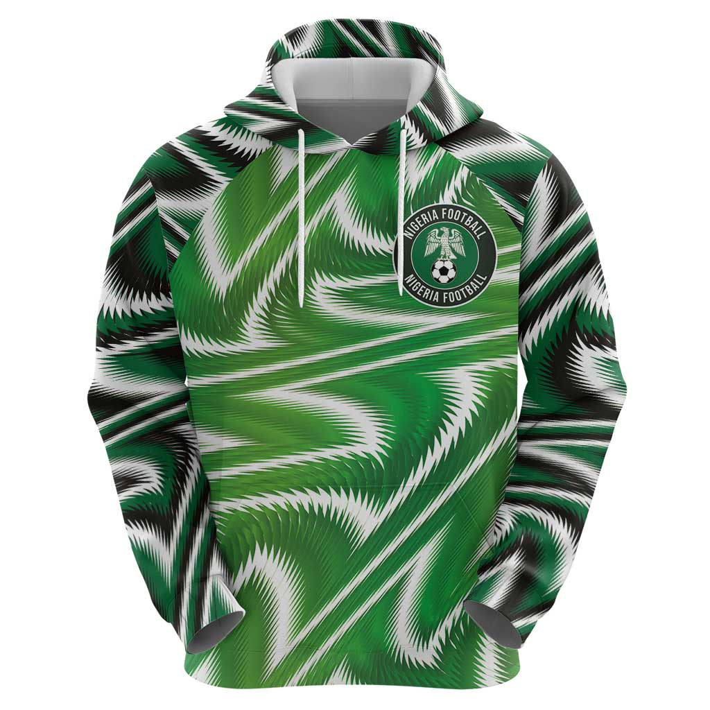 Custom Nigeria Football Zip Hoodie Sporty Super Eagles
