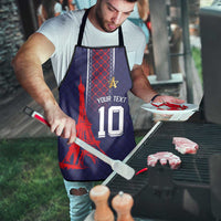 Custom Midnight Navy Football Apron Paris Architectural Heritage Style - Wonder Print Shop