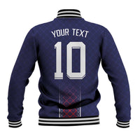 Custom Midnight Navy Football Baseball Jacket Paris Architectural Heritage Style - Wonder Print Shop