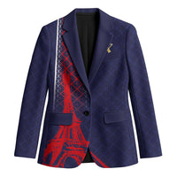 Custom Midnight Navy Football Blazer Paris Architectural Heritage Style - Wonder Print Shop
