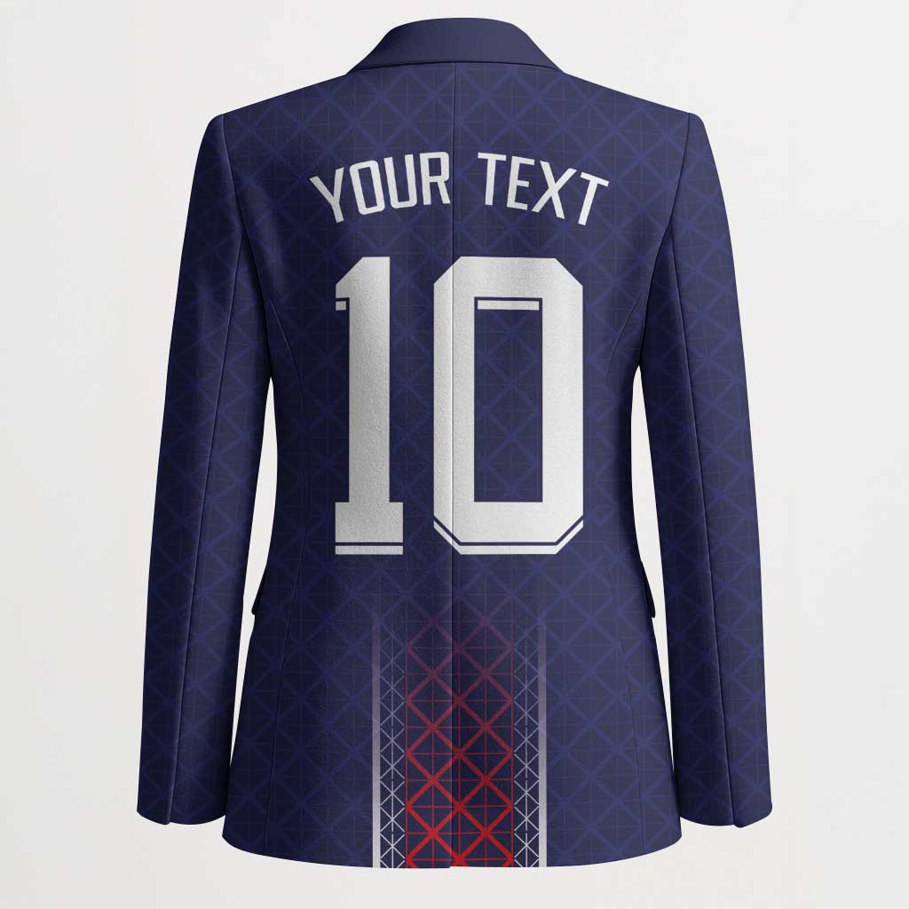 Custom Midnight Navy Football Blazer Paris Architectural Heritage Style - Wonder Print Shop