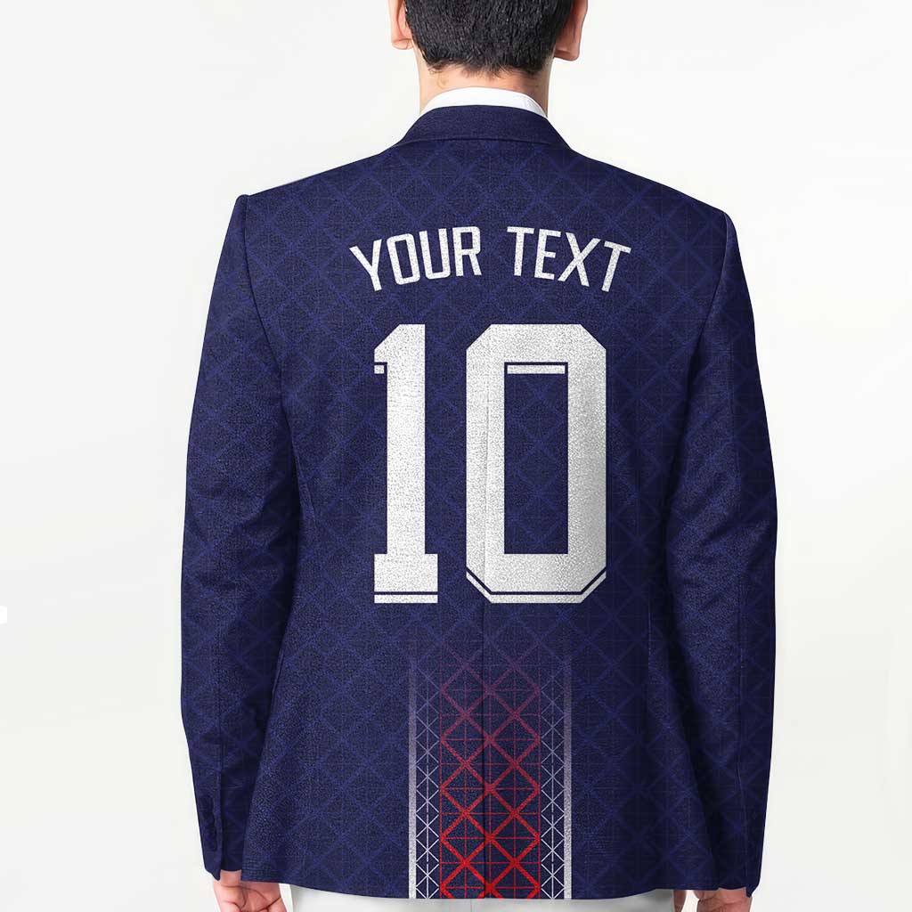 Custom Midnight Navy Football Blazer Paris Architectural Heritage Style - Wonder Print Shop