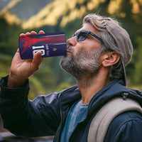 Custom Midnight Navy Football 4 in 1 Can Cooler Tumbler Paris Architectural Heritage Style - Wonder Print Shop