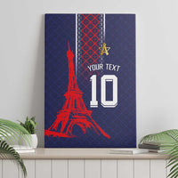 Custom Midnight Navy Football Canvas Wall Art Paris Architectural Heritage Style - Wonder Print Shop