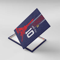 Custom Midnight Navy Football Canvas Wall Art Paris Architectural Heritage Style - Wonder Print Shop