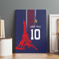 Custom Midnight Navy Football Canvas Wall Art Paris Architectural Heritage Style - Wonder Print Shop