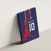 Custom Midnight Navy Football Canvas Wall Art Paris Architectural Heritage Style - Wonder Print Shop