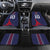 Custom Midnight Navy Football Car Mats Paris Architectural Heritage Style - Wonder Print Shop