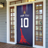 Custom Midnight Navy Football Door Cover Paris Architectural Heritage Style - Wonder Print Shop
