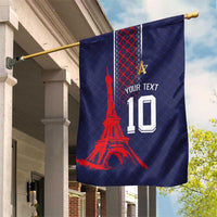 Custom Midnight Navy Football Garden Flag Paris Architectural Heritage Style - Wonder Print Shop