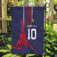 Custom Midnight Navy Football Garden Flag Paris Architectural Heritage Style - Wonder Print Shop