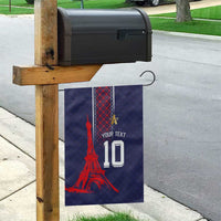 Custom Midnight Navy Football Garden Flag Paris Architectural Heritage Style - Wonder Print Shop