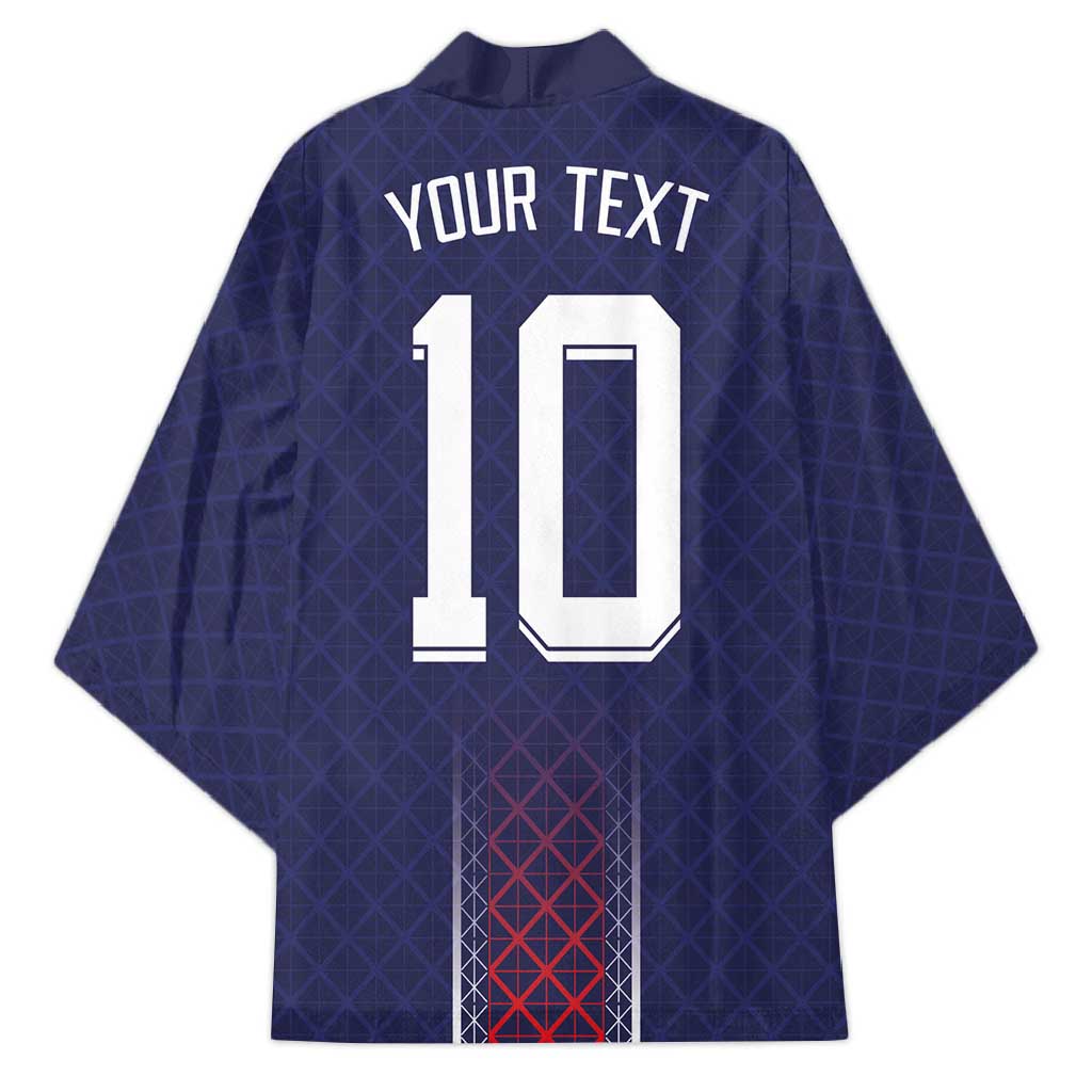 Custom Midnight Navy Football Kimono Paris Architectural Heritage Style - Wonder Print Shop