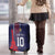 Custom Midnight Navy Football Luggage Cover Paris Architectural Heritage Style - Wonder Print Shop