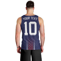 Custom Midnight Navy Football Men Tank Top Paris Architectural Heritage Style - Wonder Print Shop