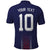 Custom Midnight Navy Football Polo Shirt Paris Architectural Heritage Style - Wonder Print Shop