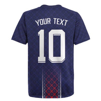 Custom Midnight Navy Football Rugby Jersey Paris Architectural Heritage Style - Wonder Print Shop