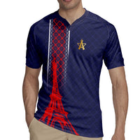 Custom Midnight Navy Football Rugby Jersey Paris Architectural Heritage Style - Wonder Print Shop