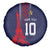 Custom Midnight Navy Football Spare Tire Cover Paris Architectural Heritage Style - Wonder Print Shop
