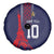 Custom Midnight Navy Football Spare Tire Cover Paris Architectural Heritage Style - Wonder Print Shop