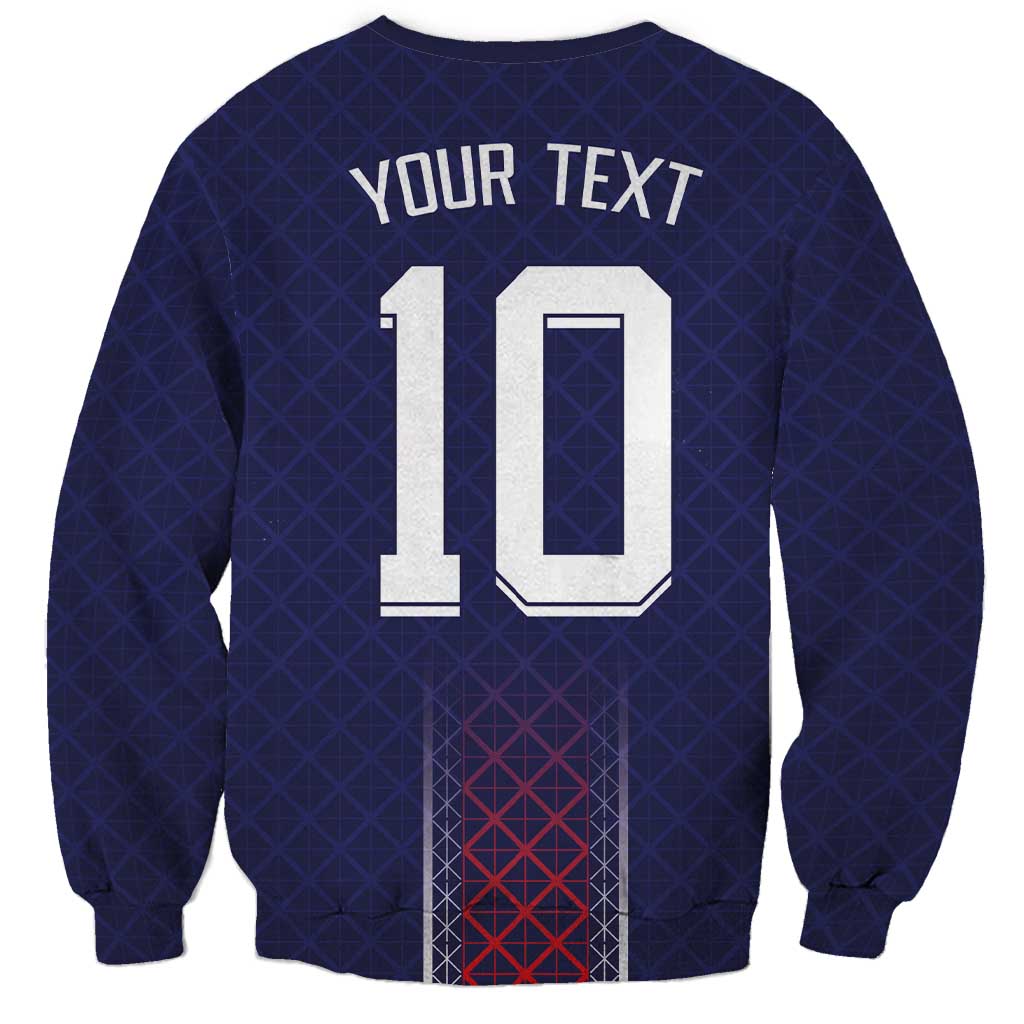 Custom Midnight Navy Football Sweatshirt Paris Architectural Heritage Style - Wonder Print Shop