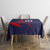 Custom Midnight Navy Football Tablecloth Paris Architectural Heritage Style - Wonder Print Shop