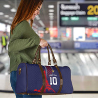Custom Midnight Navy Football Travel Bag Paris Architectural Heritage Style - Wonder Print Shop