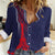 Custom Midnight Navy Football Women Casual Shirt Paris Architectural Heritage Style - Wonder Print Shop
