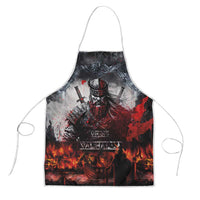 Viking Valhalla Apron Norseman and Burning Battlefield - Wonder Print Shop