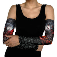 Viking Valhalla Arm Sleeves Norseman and Burning Battlefield - Wonder Print Shop