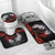 Viking Valhalla Bathroom Set Norseman and Burning Battlefield - Wonder Print Shop