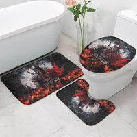 Viking Valhalla Bathroom Set Norseman and Burning Battlefield - Wonder Print Shop