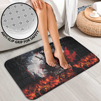 Viking Valhalla Bathroom Set Norseman and Burning Battlefield - Wonder Print Shop