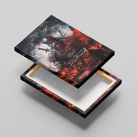 Viking Valhalla Canvas Wall Art Norseman and Burning Battlefield - Wonder Print Shop