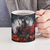 Viking Valhalla Ceramic Mug Norseman and Burning Battlefield - Wonder Print Shop