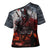 Viking Valhalla Cross Shoulder Shirt Norseman and Burning Battlefield - Wonder Print Shop