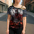 Viking Valhalla Cross Shoulder Shirt Norseman and Burning Battlefield - Wonder Print Shop
