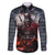 Viking Valhalla Family Matching Summer Maxi Dress and Hawaiian Shirt Norseman and Burning Battlefield - Wonder Print Shop