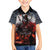 Viking Valhalla Family Matching Summer Maxi Dress and Hawaiian Shirt Norseman and Burning Battlefield - Wonder Print Shop